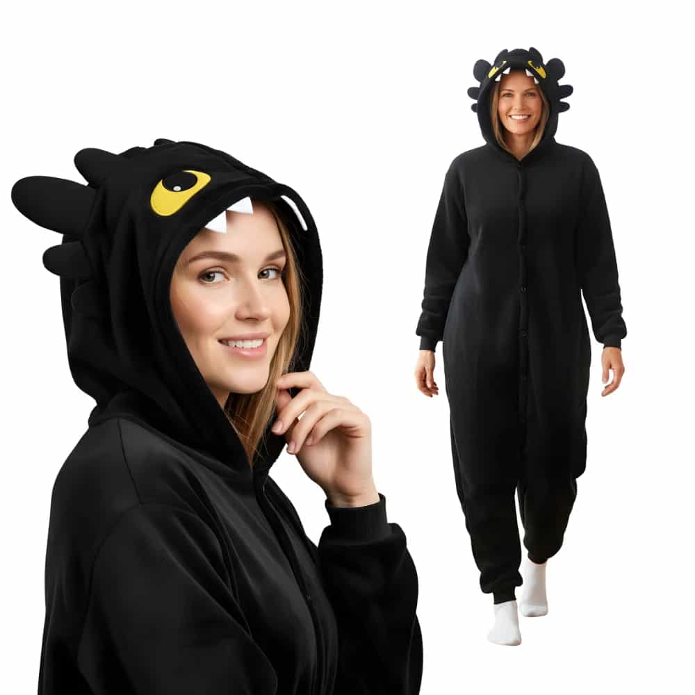 Kigurumi Onesie Pyjamas Costume Black Toothless