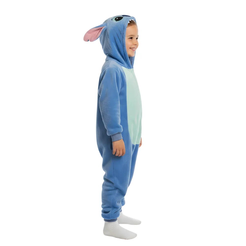 Kigurumi Onesie Pyjamas Costume Blue Stitch 95-105cm, view 6