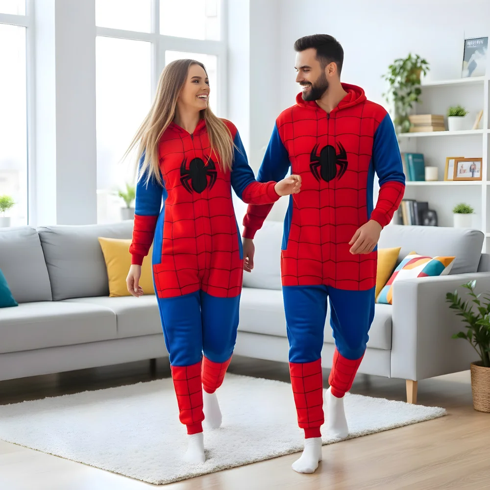 Kigurumi Onesie Pyjamas Costume Spiderman, view 5