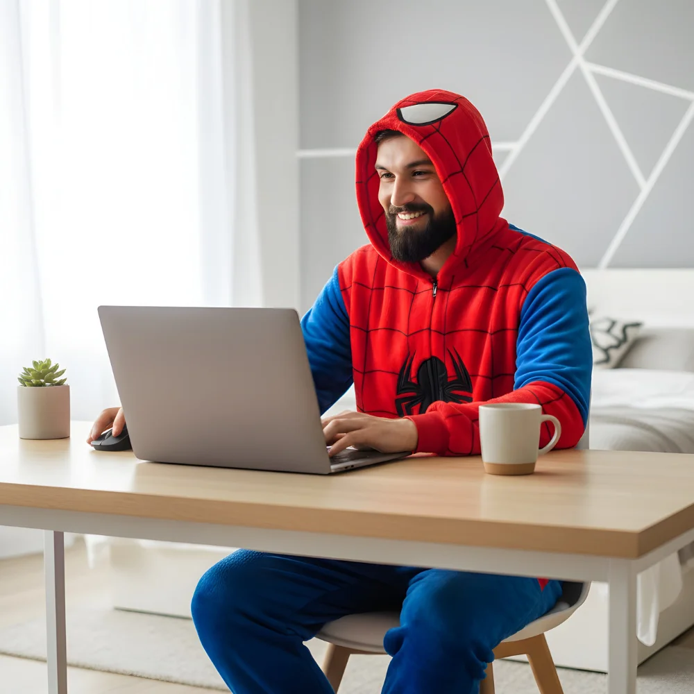 Kigurumi Onesie Pyjamas Costume Spiderman, view 6