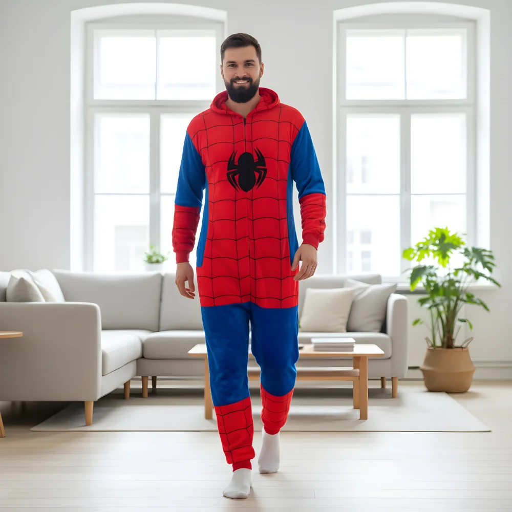 Kigurumi Onesie Pyjamas Costume Spiderman, view 7