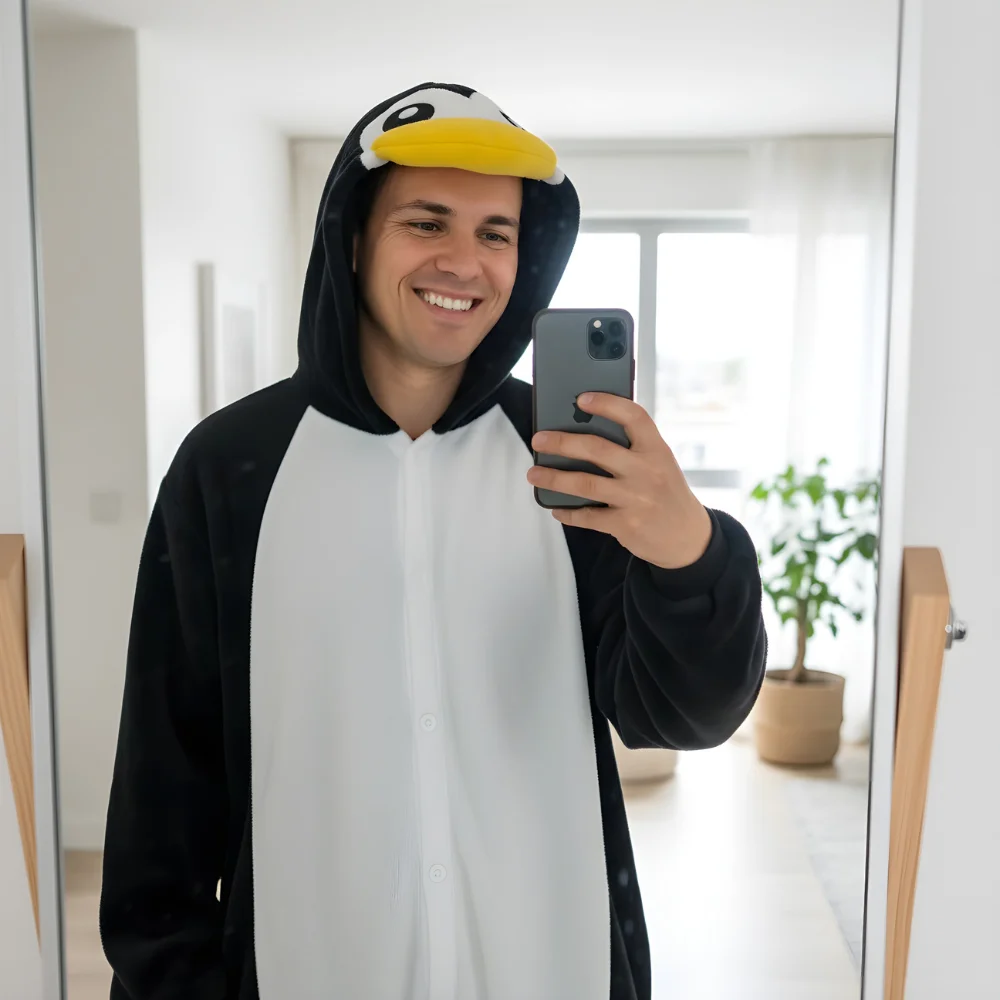 Kigurumi Onesie Pyjamas Costume Penguin, view 5