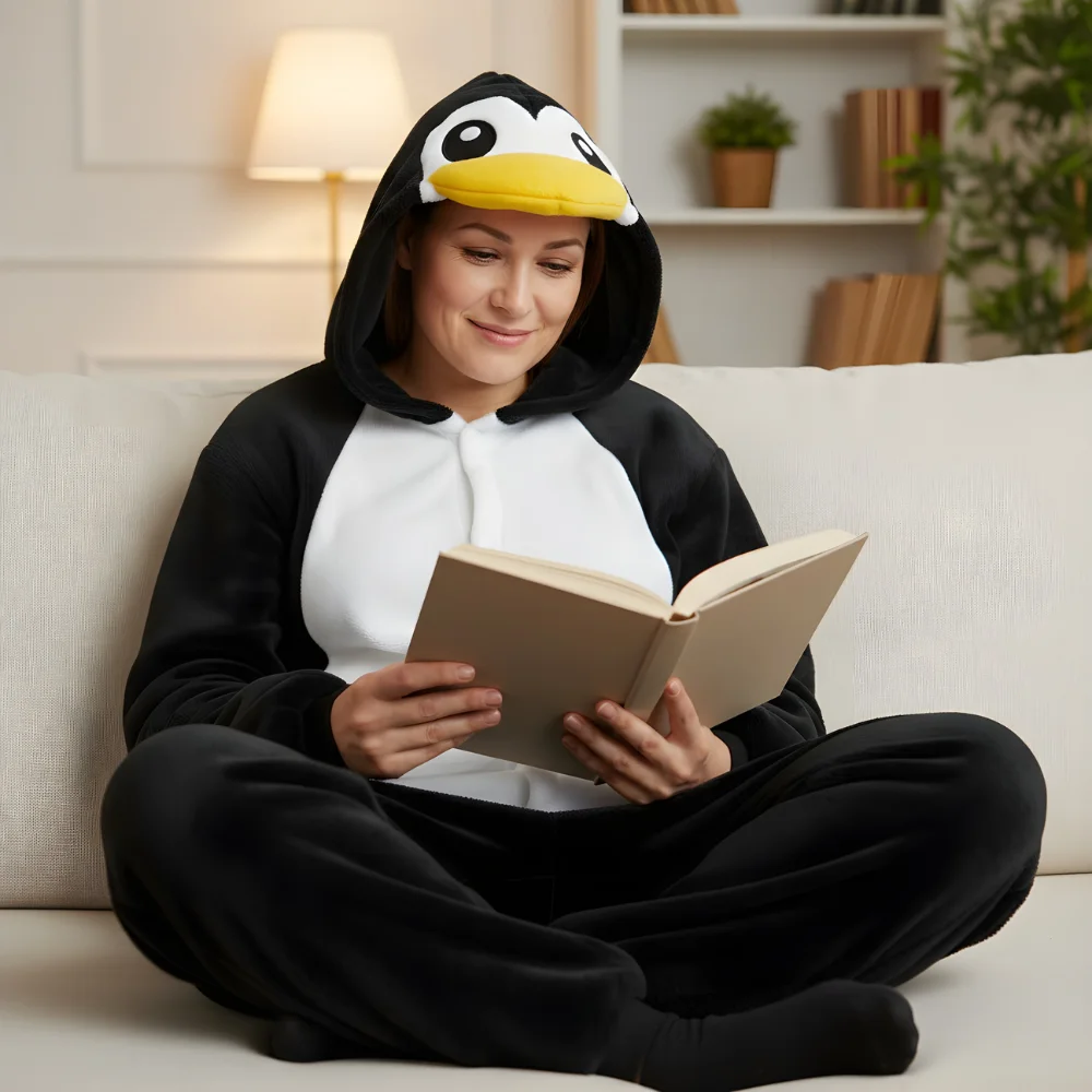 Penguin Onesie for Adults, view 3