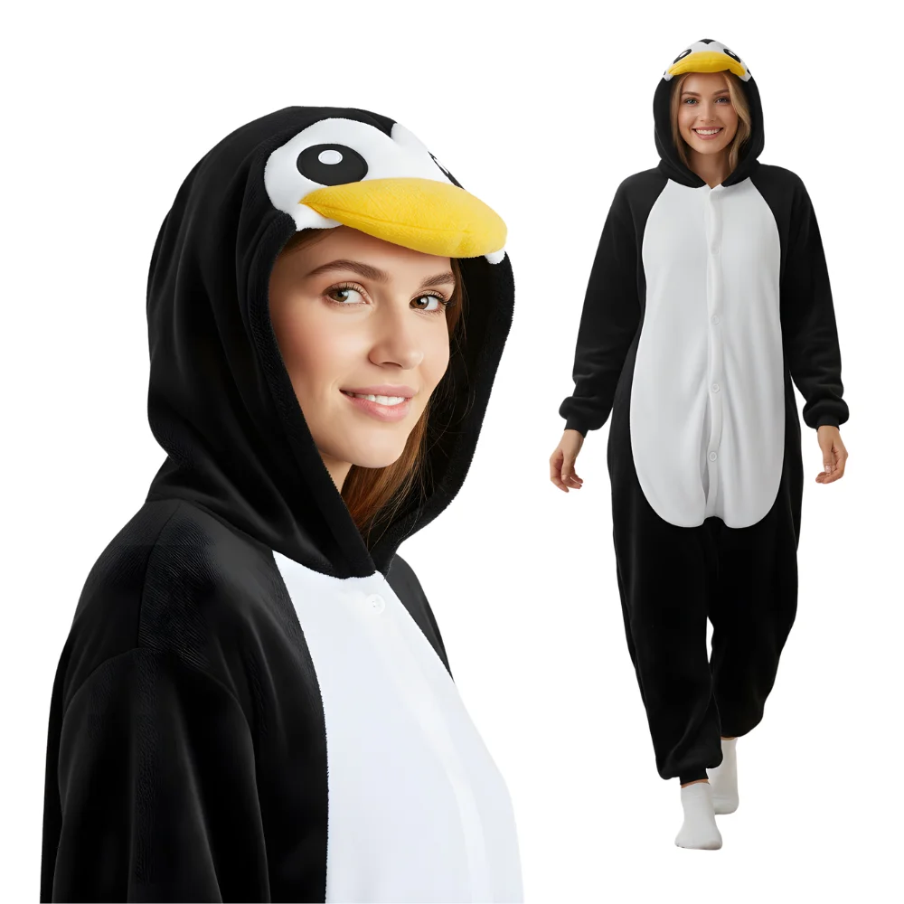 Penguin Onesie for Adults, view 2