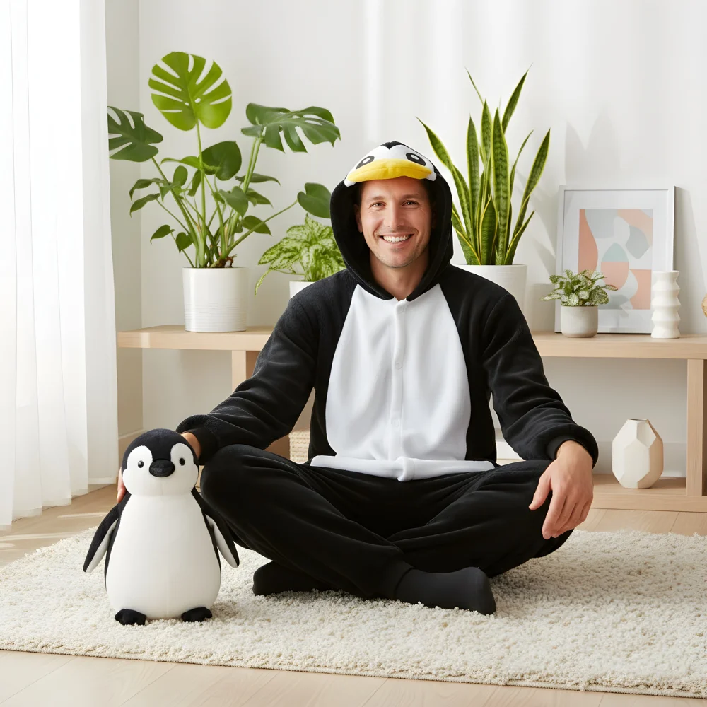 Kigurumi Onesie Pyjamas Costume Penguin, view 6