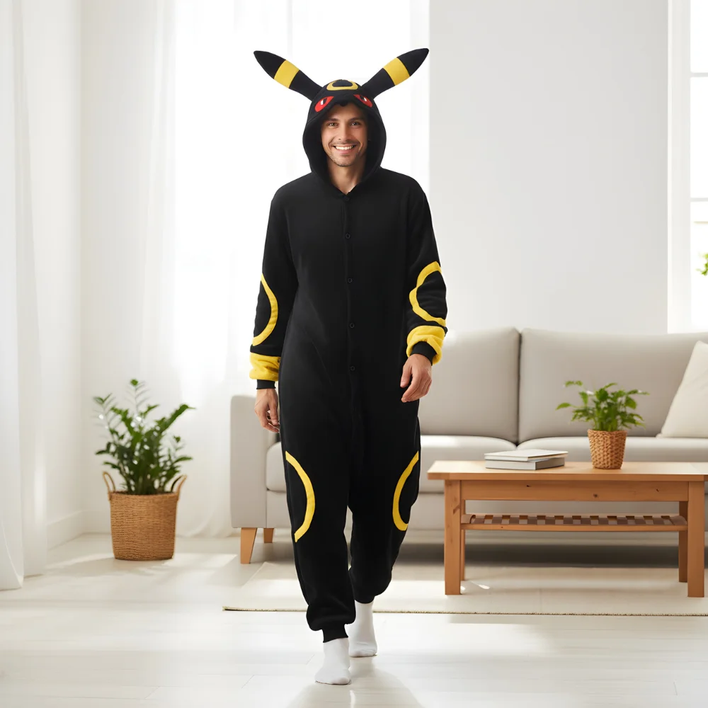 Kigurumi Onesie Pyjamas Costume Pokémon Umbreon, view 3