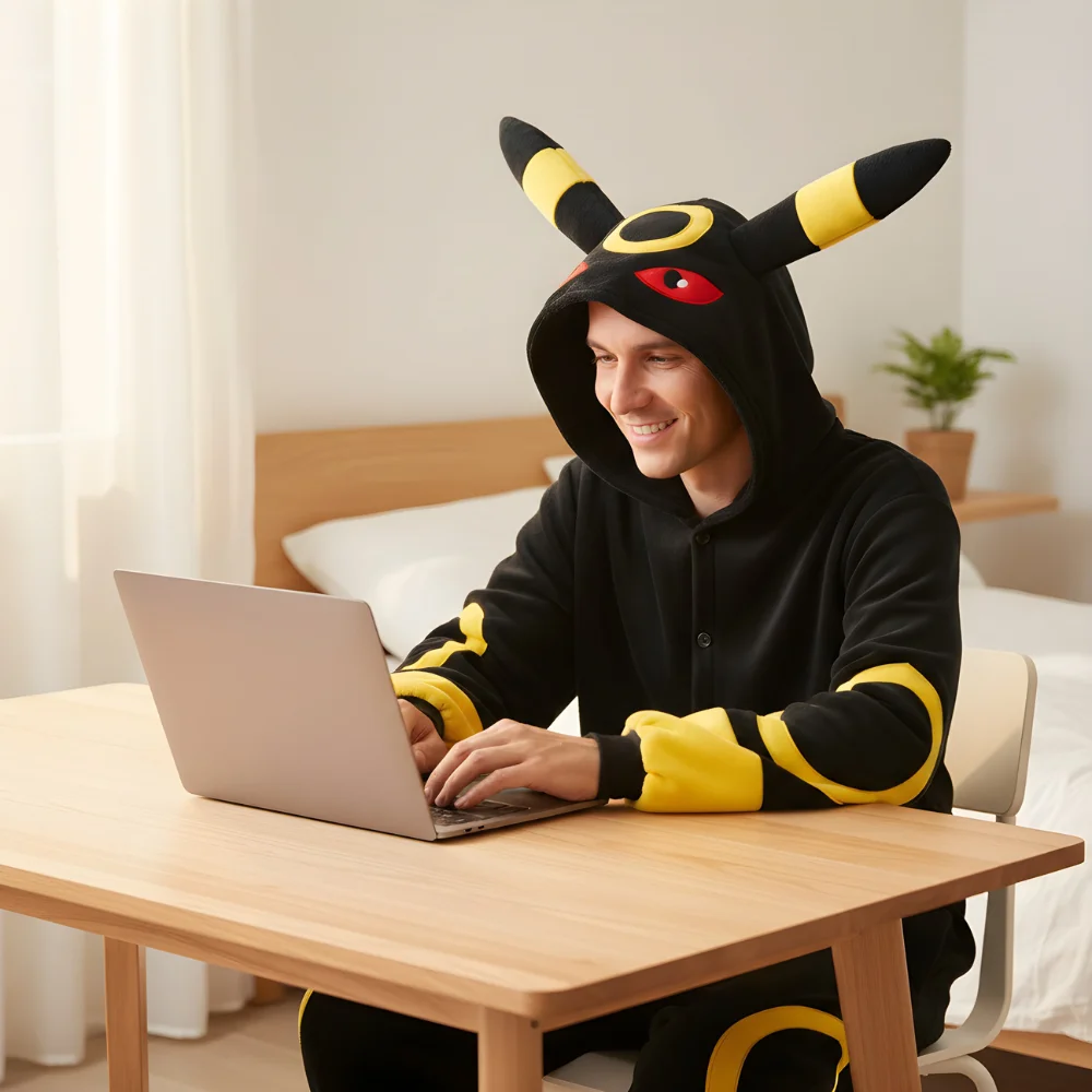Kigurumi Onesie Pyjamas Costume Pokémon Umbreon, view 9