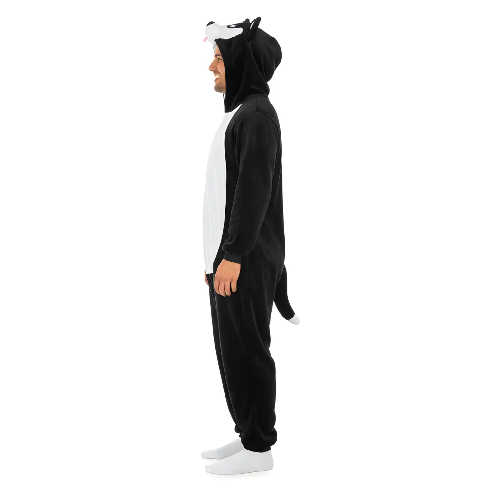 Kigurumi Onesie Pyjamas Costume Black Husky XXXL: 195 - 205cm, view 7