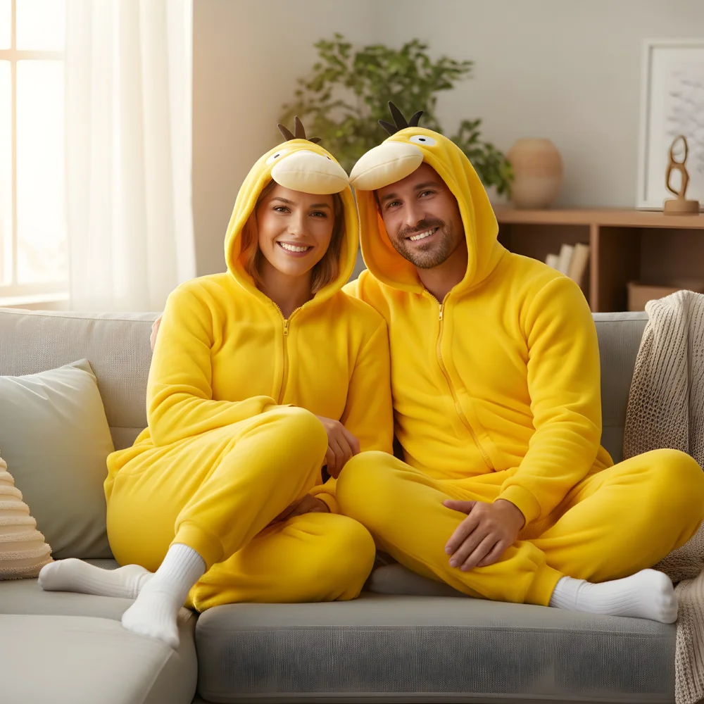 Kigurumi Onesie Pyjamas Costume Pokémon Psyduck XXXL: 195 - 205cm, view 5