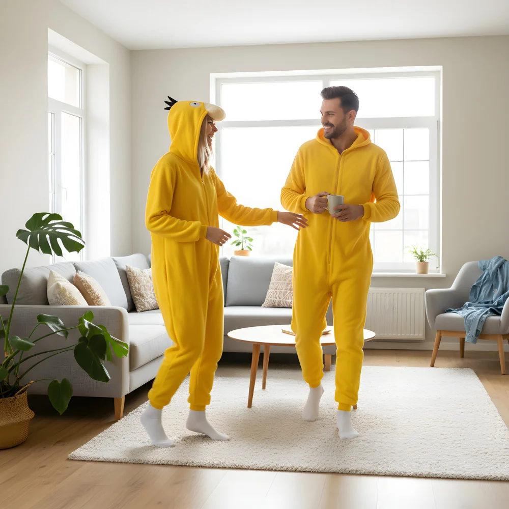 Kigurumi Onesie Pyjamas Costume Pokémon Psyduck XXXL: 195 - 205cm, view 7