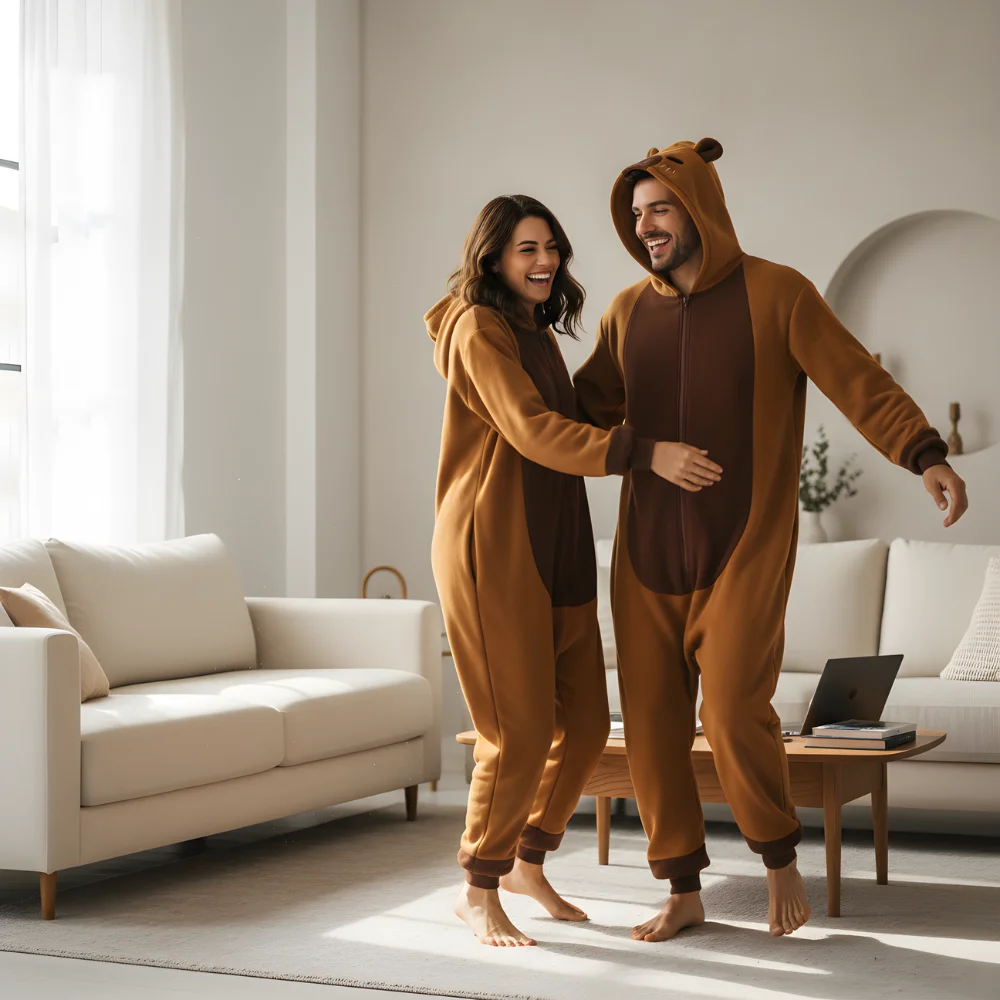 Kigurumi Onesie Pyjamas Costume Capybara, view 2