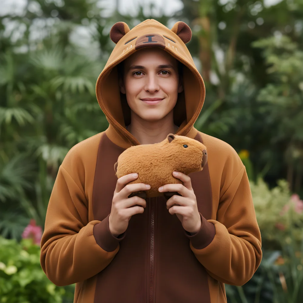 Kigurumi Onesie Pyjamas Costume Capybara, view 8
