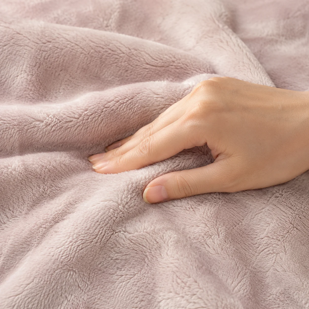 Premium Blanket 200x220 Soft Plush for Bed and Sofa Pink Silkce, view 5