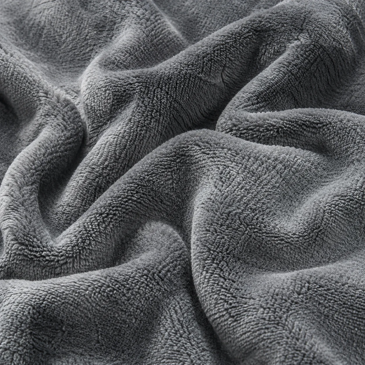 Premium Blanket 200x220 Soft Plush for Bed and Sofa Grey Silkce, view 4