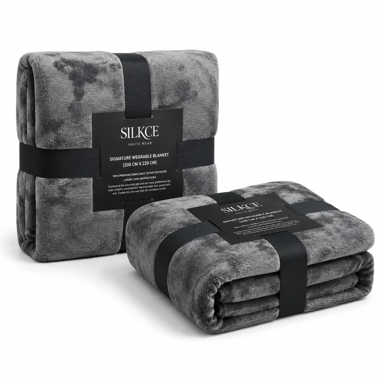 Grey Plush Blanket